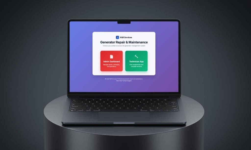 K and R Services website